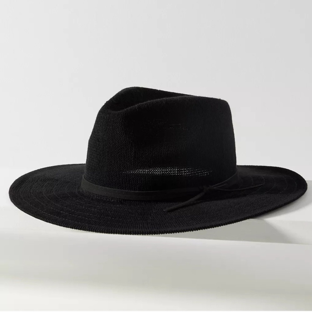 Anthropologie Wyeth Black Panama Hat